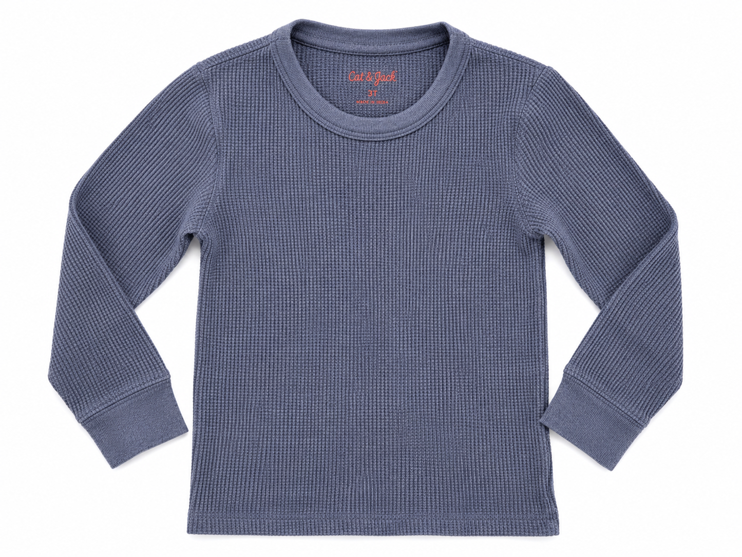 Cat & Jack Waffle Knit Long Sleeve T-Shirt – 3T