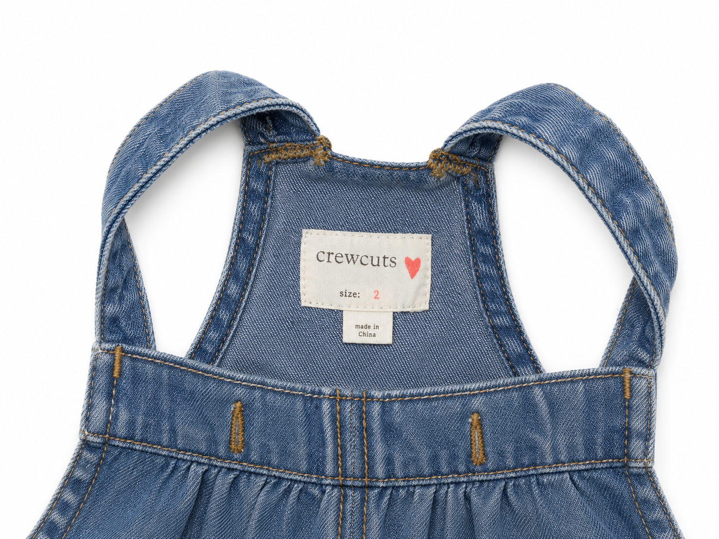 Crewcuts Denim Overalls – Size 2