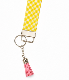 Handmade Mystery Fabric Wristlet Keychain