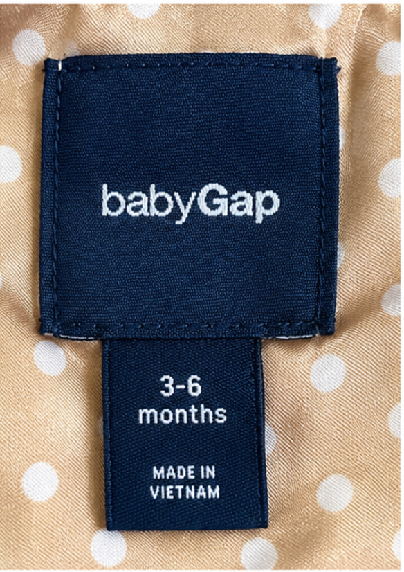 Baby Gap Camel Wool Blend Coat with Bow Detail Toddler Girls 0-6 months