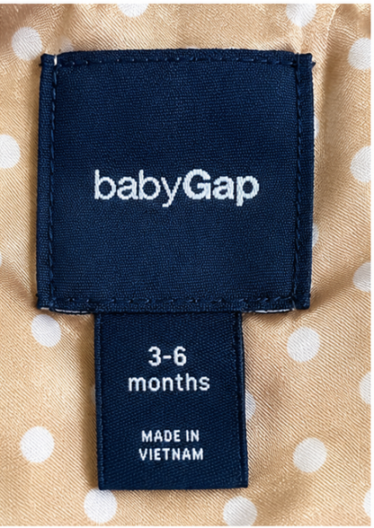Baby Gap Camel Wool Blend Coat with Bow Detail Toddler Girls 0-6 months