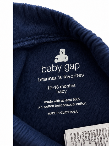 Baby Gap Navy Ribbed Flare Pants – Size 12–18 Months