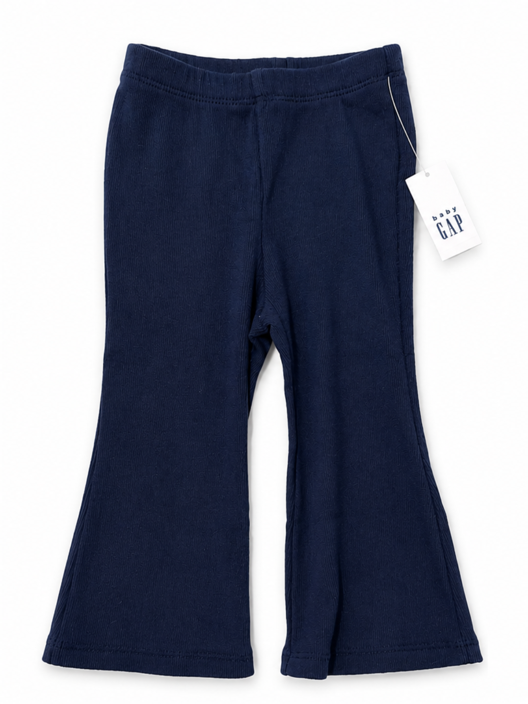 Baby Gap Navy Ribbed Flare Pants – Size 12–18 Months