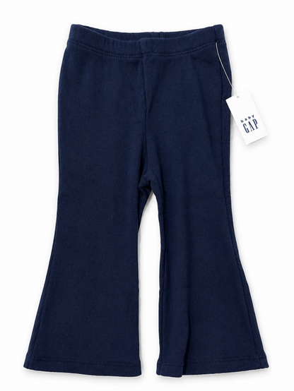 Baby Gap Navy Ribbed Flare Pants – Size 12–18 Months