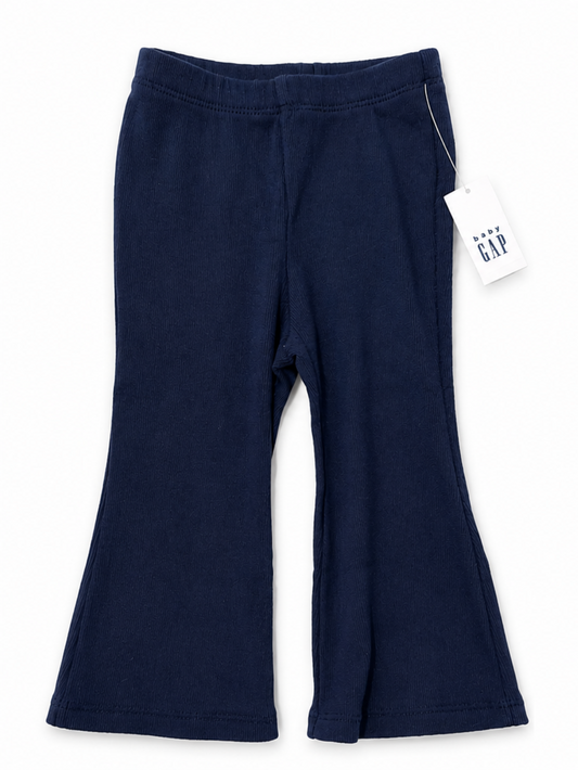 Baby Gap Navy Ribbed Flare Pants – Size 12–18 Months