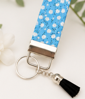 Handmade Mystery Fabric Wristlet Keychain
