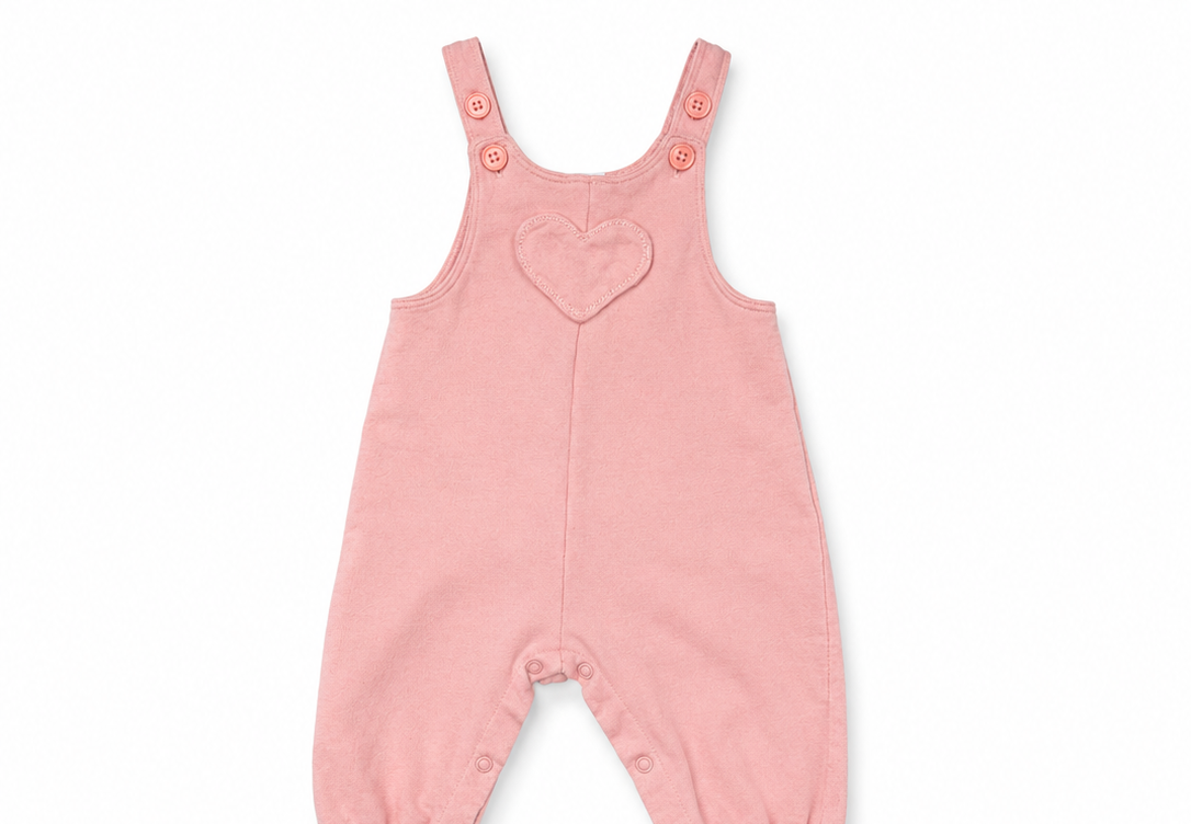 Carter’s Pink Heart Overalls – Size 3 Months