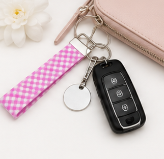 Handmade Mystery Fabric Wristlet Keychain