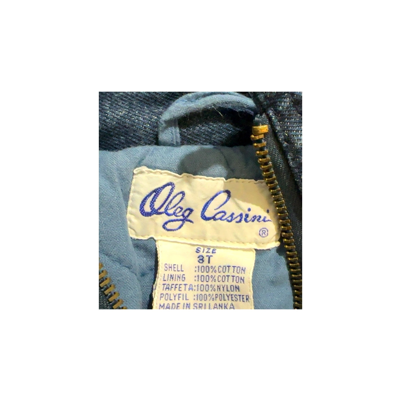 Oleg Cassini Denim Jacket – Size 3T - REtro Style